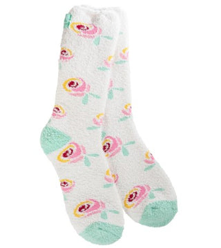 World's Softest Crew Socks Roses