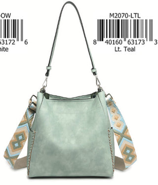 Jen & Co Penny Bucket Bag Light Teal M2070