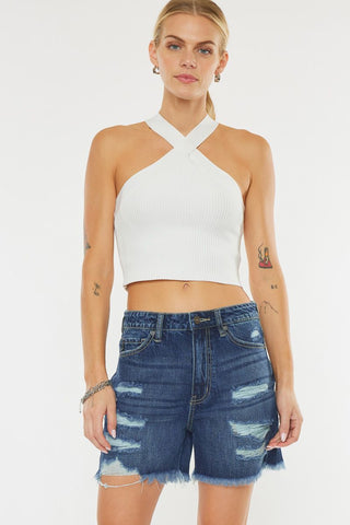 Kancan High Rise Girlfriend Shorts 8591