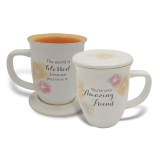 Amazing Friend Coaster Mug Set