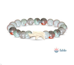 Fahlo Charge Rhino Bracelet Savanna Stone