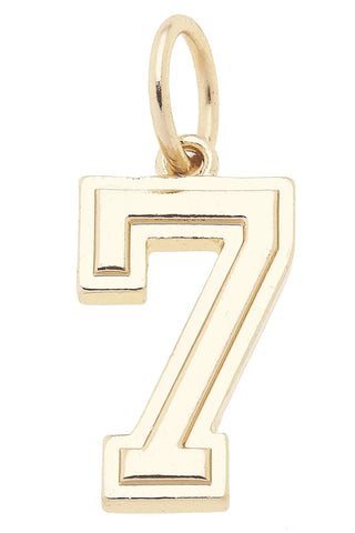 Canvas Style Charmed Number Charm