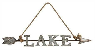 Metal Lake Arrow Hanging
