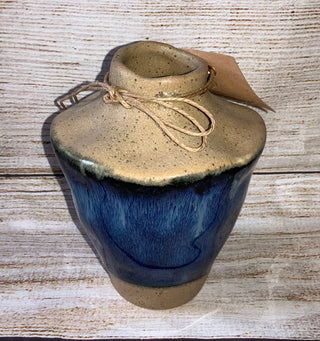 Mudpie Blue Clay Bud Vase