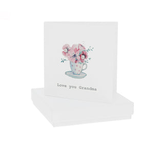 Love You Grandma Stud Earrings