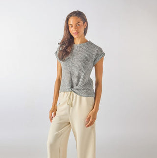 Simply Southern Breeze Knot Top Heather