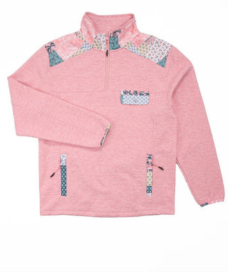 Simply Southern Quarter Zip Pullover Aria Petal