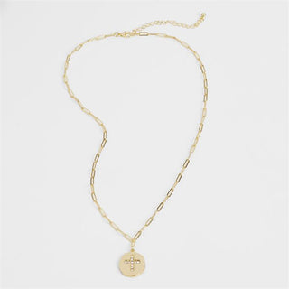 Coco+Carmen Gold Cross Link Necklace