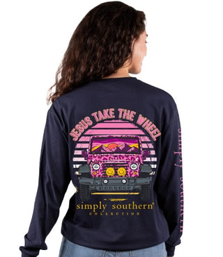 Simply Southern Jesus Take the Wheel Long Sleeve Small