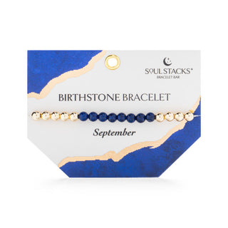 Soul Stacks Birthstone Bracelet September