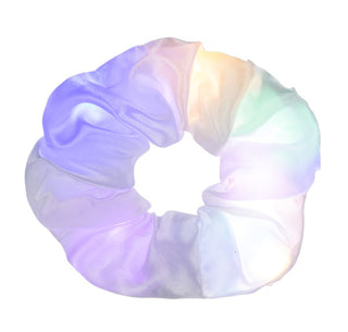 Ganz Satin Light Up Scrunchie White