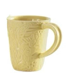 Floral Handcrafted Mug Yellow