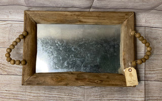 Wood & Metal Tray