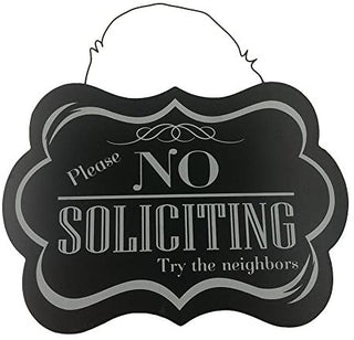 No Soliciting Sign