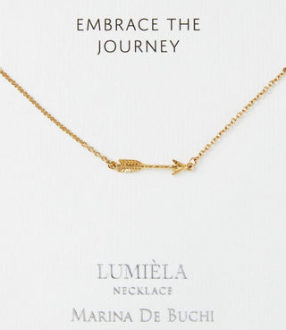 Embrace the Journey Arrow Charm Necklace, 20"
