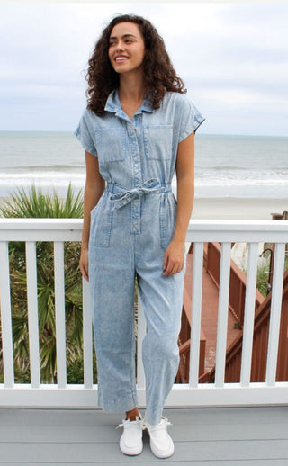 Simply Southern Jumpsuit Blue