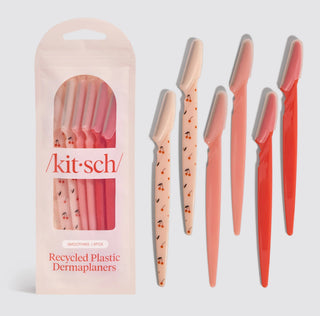 Kitsch Plastic Dermaplaners 6pc Set Cherry Blossom