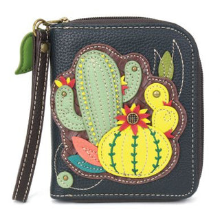 Chala Zip Around Wallet Cactus Navy 839