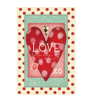 Vintage Valentine Garden Flag