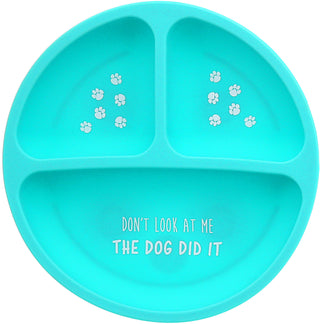 Silicone Divided Plate The Dog Did It