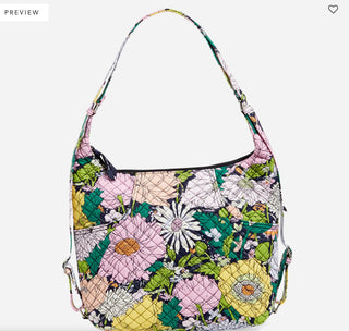 Vera Bradley Convertible Backpack Shoulder Bag in Bloom Boom