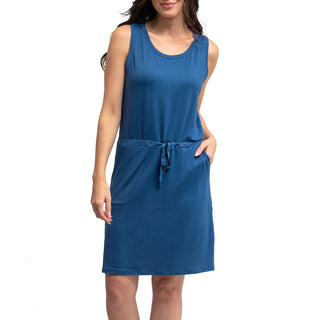 Jack &  Missy Napa Drawstring Dress Sky