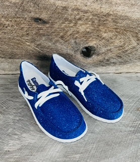 Gypsy Jazz Slip On Game Day Glitter Blue