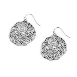 Whispers Silver Filigree Stem Earrings WN004560