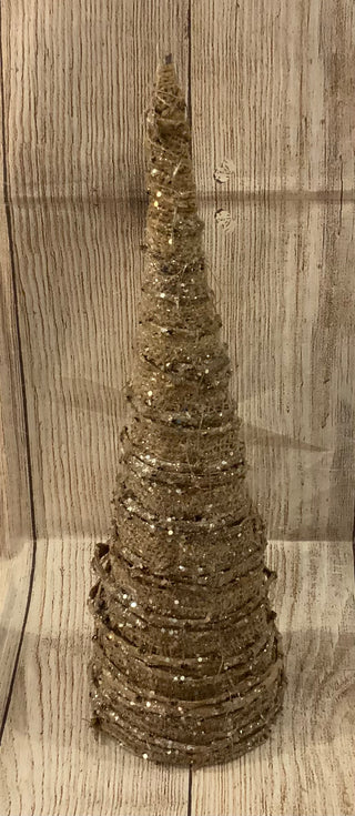 Burlap Cone Tree Small