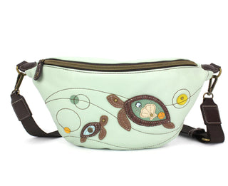 Chala 861 Fanny Pack Turtles Teal