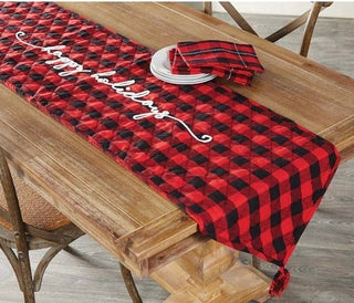 Mudpie Buffalo Check Table Runner