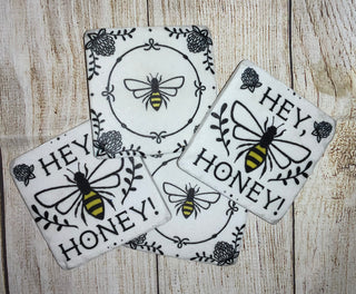 Honey Bee Coaster Set