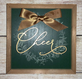 Wintergreen Box Sign Cheer
