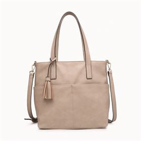Jen & Co Cassandra Tote Beige M2341BG