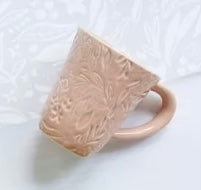 Floral Handcrafted Mug Pink