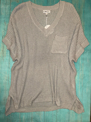 Loose Fit Low Gauge Sweater Top