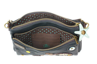Chala Deluxe Crossbody Two Turtles Navy 829