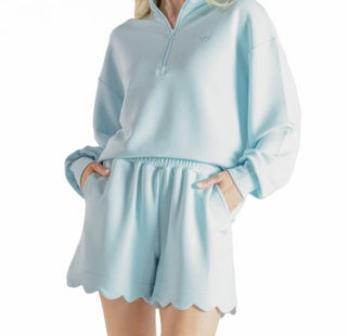 Simply Southern Scalloped Shorts Robins Egg