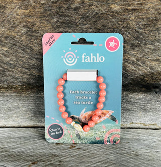 Fahlo Journey Sea Turtle Glow-in-the-Dark Bracelet Sunrise Glow