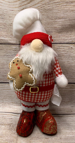 Fabric Holiday Chef Gnome, 13”