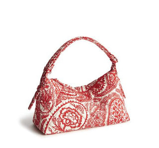 Vera Bradley Roxbury Crescent Shoulder Bag Paisley Key