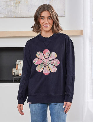 Simply Southern Long Sleeve Pullover Katarina Flower