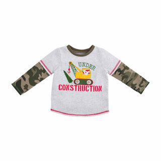 Mudpie Under Construction Tee 12-18M