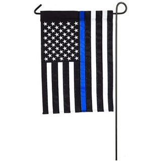Thin Blue Line Garden Applique’ Flag