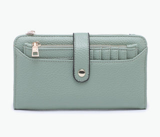 Jen & Co Macy Snap Wallet Sage WL2665