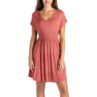 All Threads Boardwalk Dress Mauve Woven
