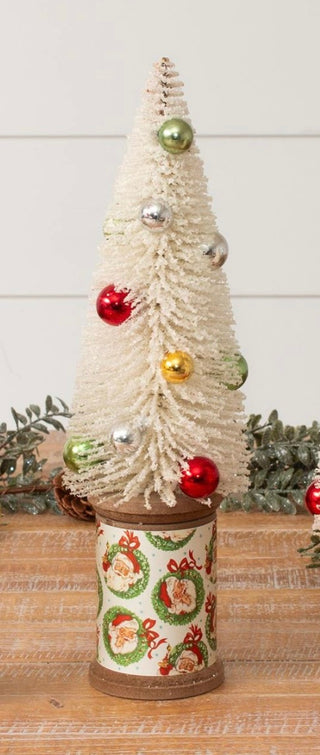 Audrey’s Vintage Spool Christmas Tree Santa (Large)
