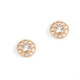 Whispers Gold Sunburst w/Stones Earrings WN004149