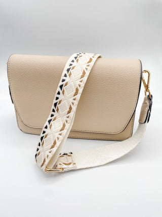 Jen & Co Noah Crossbody Parchment M2278