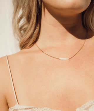 'Simple is Beautiful' Gold-Plated Necklace
